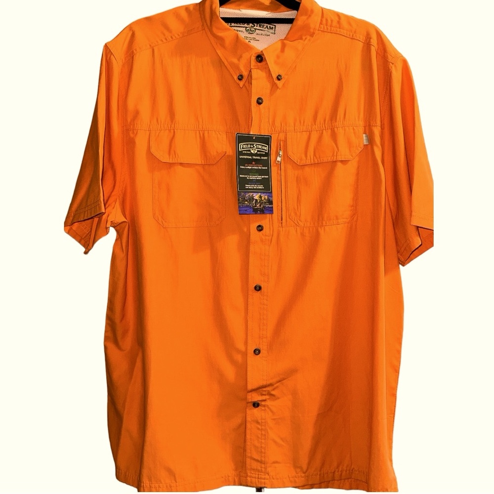 Field & Stream Universal Travel Short Sleeve Shirt Kens XL NWT
